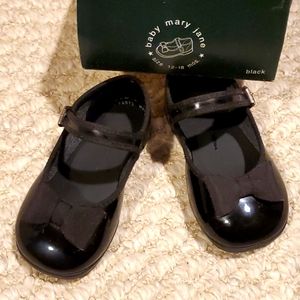 Baby Girl Black Mary Jane Shoes (size: 12-18 mos)